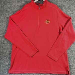 Tommy Bahama IslandZone 1/4 Zip Men XL Red Illinois State Redbirds Football NCAA